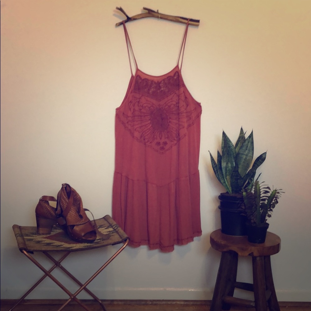 Dusty Rose Free People Slip - Picture 1 of 5